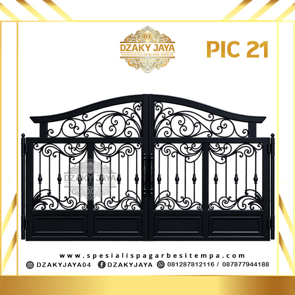Katalog Pintu Gerbang Besi Tempa Klasik 21